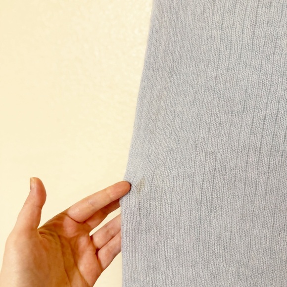 PH5 Ginny Alpaca Wavy Wire-Hem Knitted Midi Skirt in Dreamy Blue size large - Picture 13 of 13